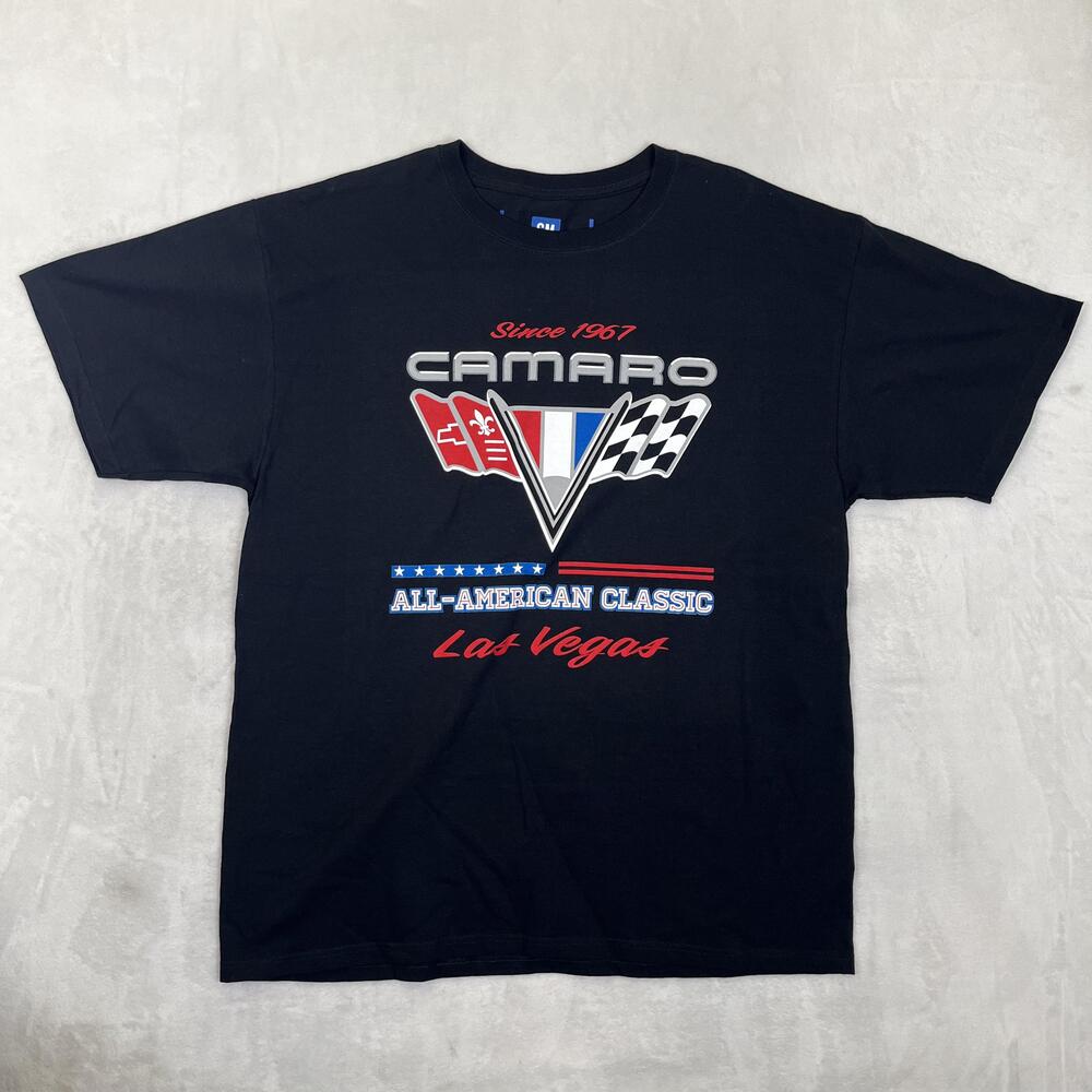 GM Camaro T-Shirt Mens XL Black All-American Classic Las Vegas JH Design